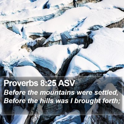 Proverbs 8:25 ASV Bible Verse Image