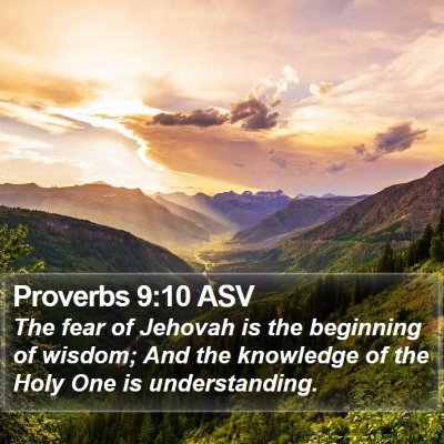 Proverbs 9:10 ASV Bible Verse Image
