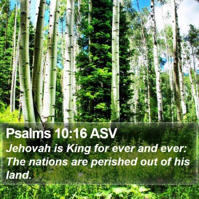 Psalms 10:16 ASV Bible Verse Image