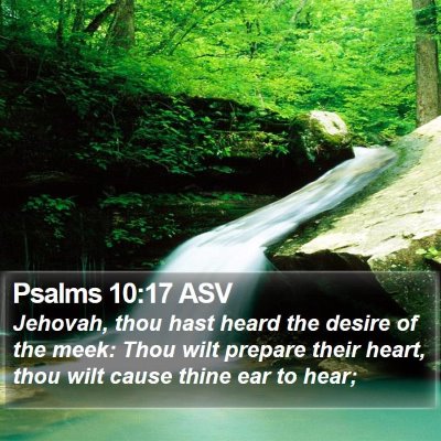 Psalms 10:17 ASV Bible Verse Image