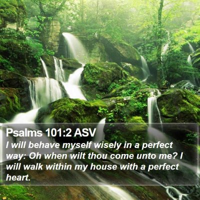 Psalms 101:2 ASV Bible Verse Image