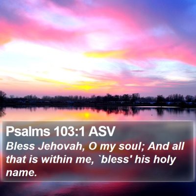 Psalms 103:1 ASV Bible Verse Image