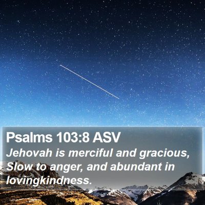 Psalms 103:8 ASV Bible Verse Image