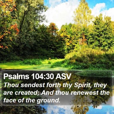 Psalms 104:30 ASV Bible Verse Image