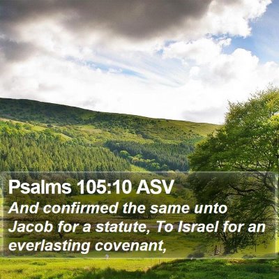 Psalms 105:10 ASV Bible Verse Image
