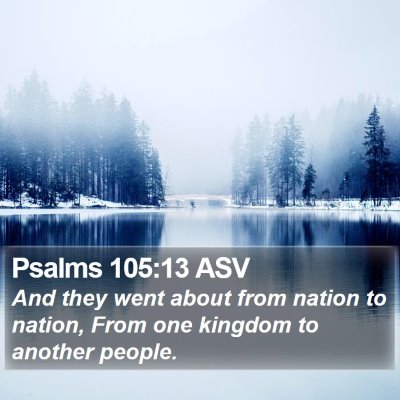 Psalms 105:13 ASV Bible Verse Image