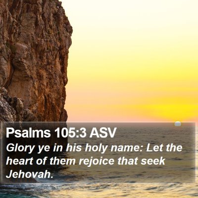 Psalms 105:3 ASV Bible Verse Image
