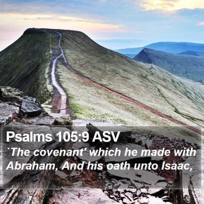 Psalms 105:9 ASV Bible Verse Image
