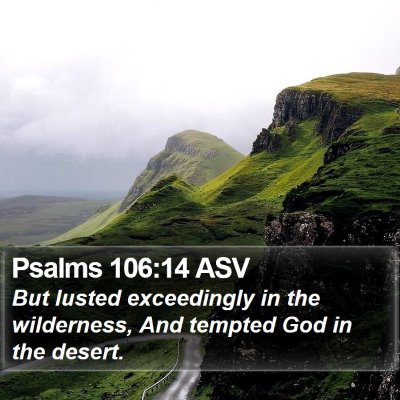 Psalms 106:14 ASV Bible Verse Image