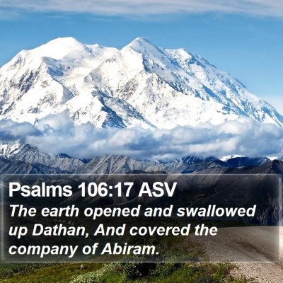 Psalms 106:17 ASV Bible Verse Image
