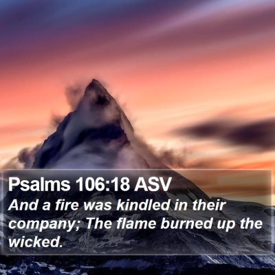 Psalms 106:18 ASV Bible Verse Image