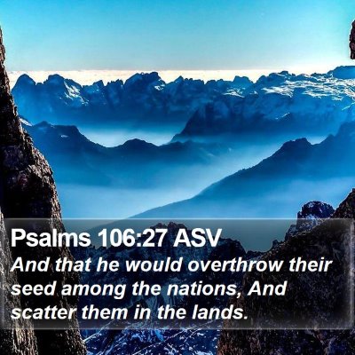 Psalms 106:27 ASV Bible Verse Image
