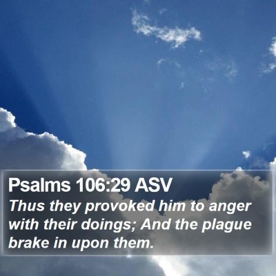 Psalms 106:29 ASV Bible Verse Image