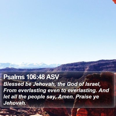 Psalms 106:48 ASV Bible Verse Image