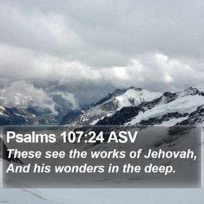 Psalms 107:24 ASV Bible Verse Image