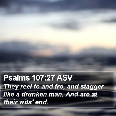 Psalms 107:27 ASV Bible Verse Image