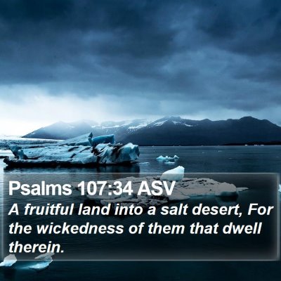 Psalms 107:34 ASV Bible Verse Image