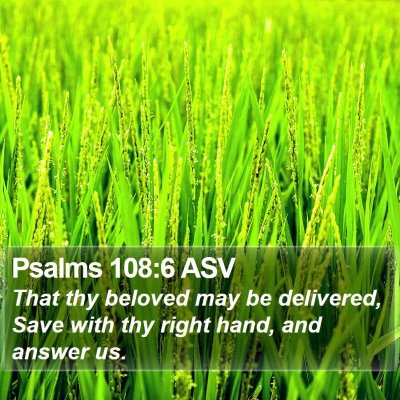 Psalms 108:6 ASV Bible Verse Image