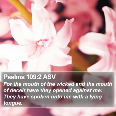 Psalms 109:2 ASV Bible Verse Image
