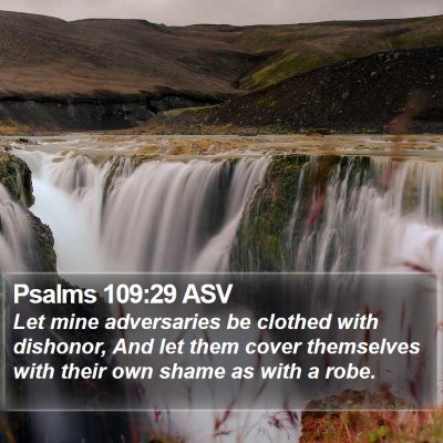 Psalms 109:29 ASV Bible Verse Image