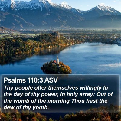 Psalms 110:3 ASV Bible Verse Image