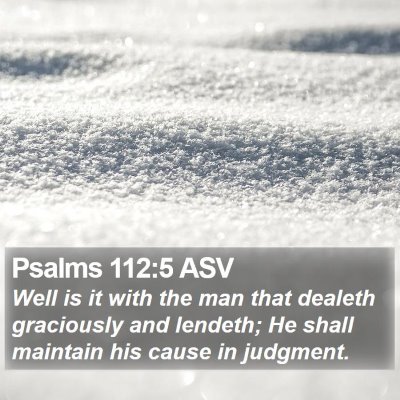 Psalms 112:5 ASV Bible Verse Image