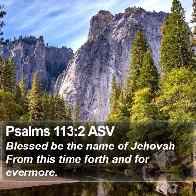 Psalms 113:2 ASV Bible Verse Image
