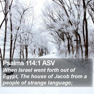 Psalms 114:1 ASV Bible Verse Image