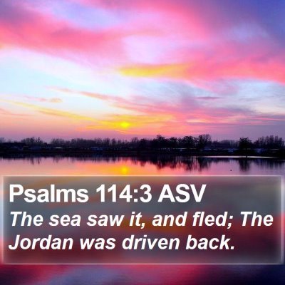 Psalms 114:3 ASV Bible Verse Image