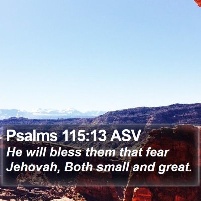Psalms 115:13 ASV Bible Verse Image