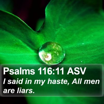 Psalms 116:11 ASV Bible Verse Image
