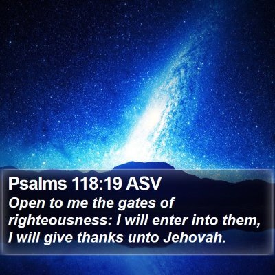 Psalms 118:19 ASV Bible Verse Image
