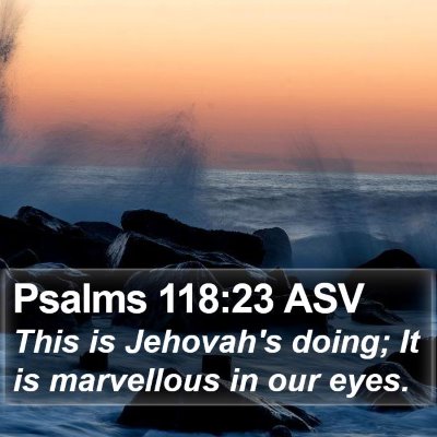 Psalms 118:23 ASV Bible Verse Image