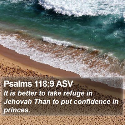Psalms 118:9 ASV Bible Verse Image