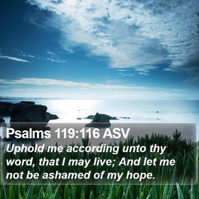 Psalms 119:116 ASV Bible Verse Image