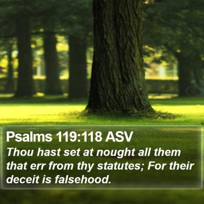 Psalms 119:118 ASV Bible Verse Image
