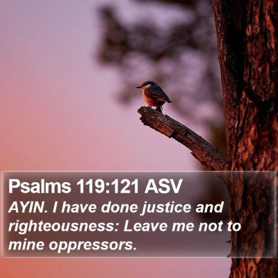 Psalms 119:121 ASV Bible Verse Image