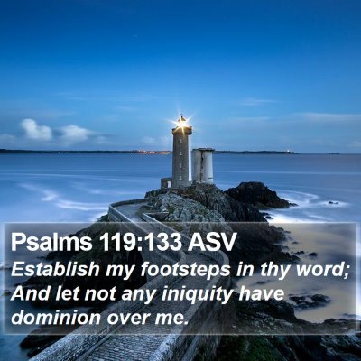 Psalms 119:133 ASV Bible Verse Image