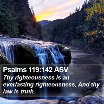 Psalms 119:142 ASV Bible Verse Image