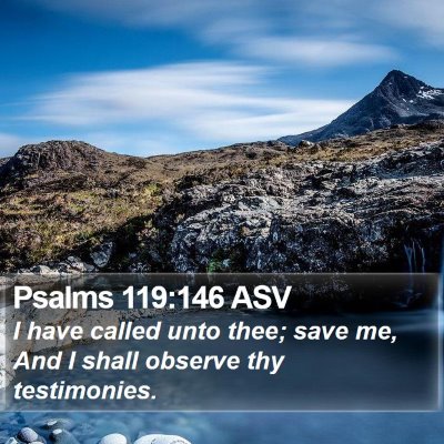 Psalms 119:146 ASV Bible Verse Image
