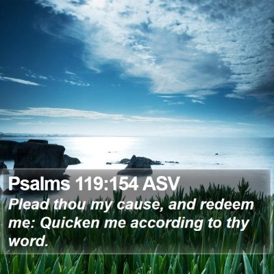 Psalms 119:154 ASV Bible Verse Image