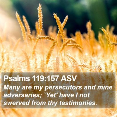 Psalms 119:157 ASV Bible Verse Image