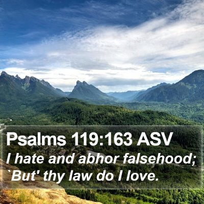 Psalms 119:163 ASV Bible Verse Image