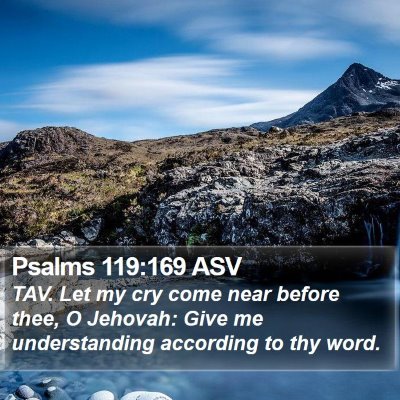 Psalms 119:169 ASV Bible Verse Image