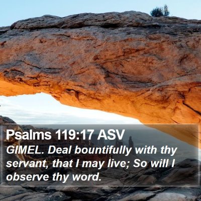 Psalms 119:17 ASV Bible Verse Image