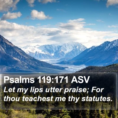 Psalms 119:171 ASV Bible Verse Image