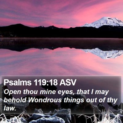 Psalms 119:18 ASV Bible Verse Image