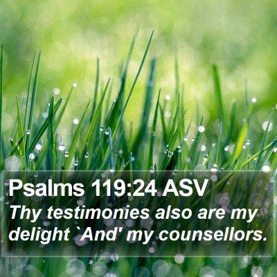 Psalms 119:24 ASV Bible Verse Image