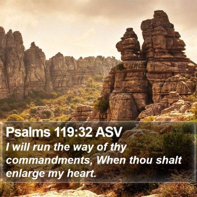 Psalms 119:32 ASV Bible Verse Image