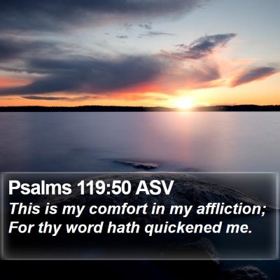 Psalms 119:50 ASV Bible Verse Image